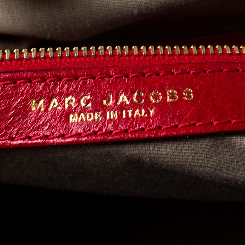 Marc Jacobs Red Quilted Leather Stam Shoulder Bag 5