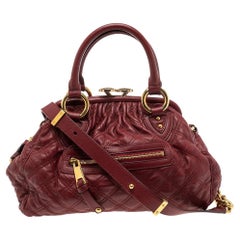 Marc Jacobs - Sac à bandoulière en cuir matelassé rouge