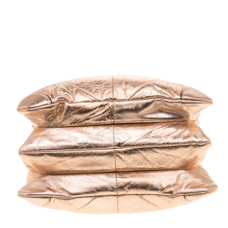 Marc Jacobs Rose Gold Quilted Leather Shoulder Bag 2