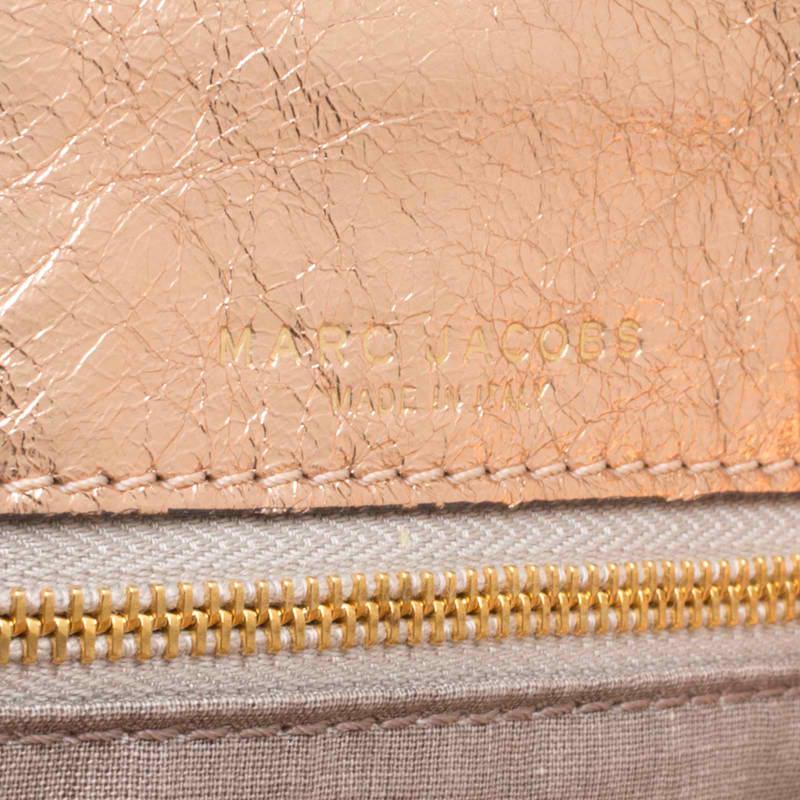 Marc Jacobs Rose Gold Quilted Leather Shoulder Bag 3