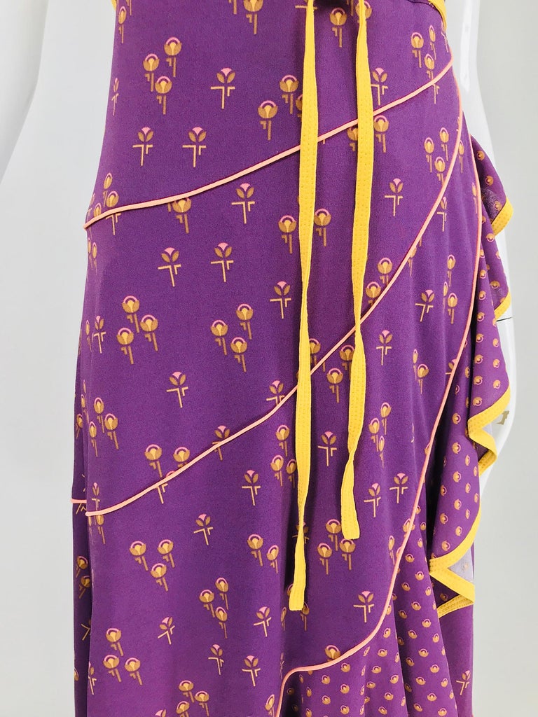 Marc Jacobs Runway 2002 Floral Jersey Halter Neck Tiered Skirt Dress at 1stDibs | marc jacobs 2002, marc jacobs purple dress, marc jacobs spring 2002 Marc Jacobs Runway 2002 Floral Jersey Halter Neck Tiered Skirt Dress at 1stDibs | marc jacobs 2002, marc jacobs purple dress, marc jacobs spring 2002