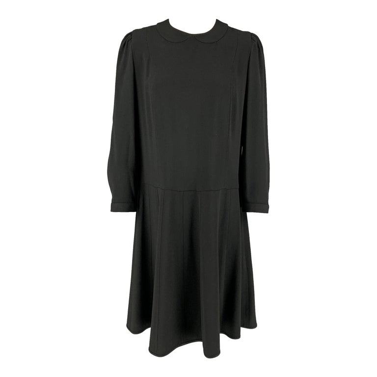 MARC JACOBS RUNWAY Size 6 Black Acetate / Viscose A-Line Dress For Sale at  1stDibs