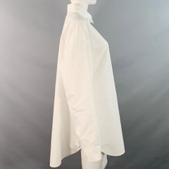 MARC JACOBS RUNWAY Size XS/S White Cotton Oversized One Pocket Shirt