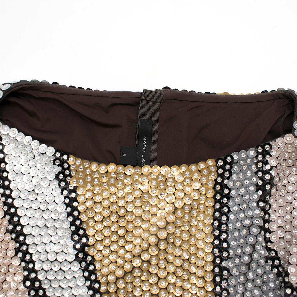 Women's Marc Jacobs Sequin Studded Shift Dress US 6