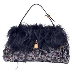 Marc Jacobs Pailletten Gilda Große Klappentasche Satchel Handtasche