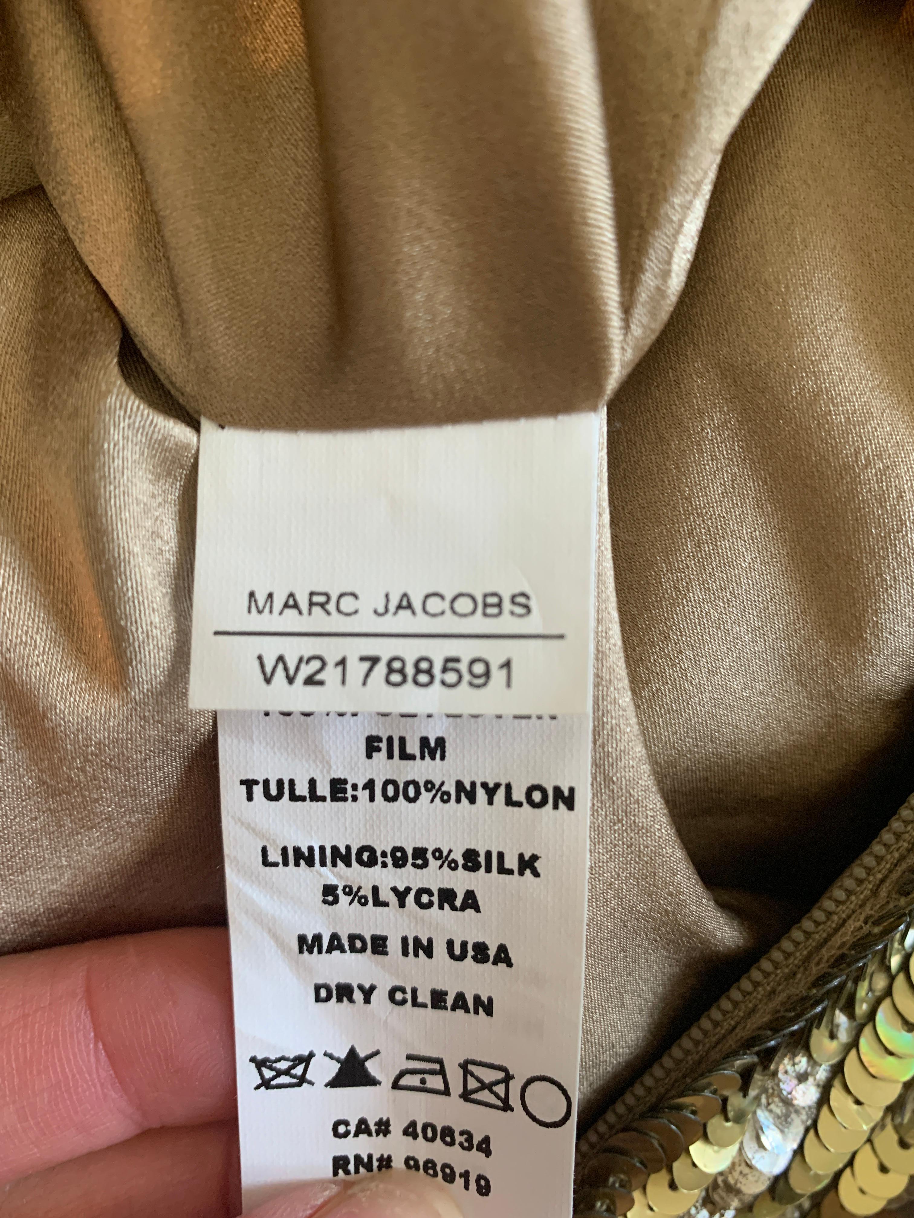 Marc Jacobs Sequined Mock-Neck Mini Dress 3