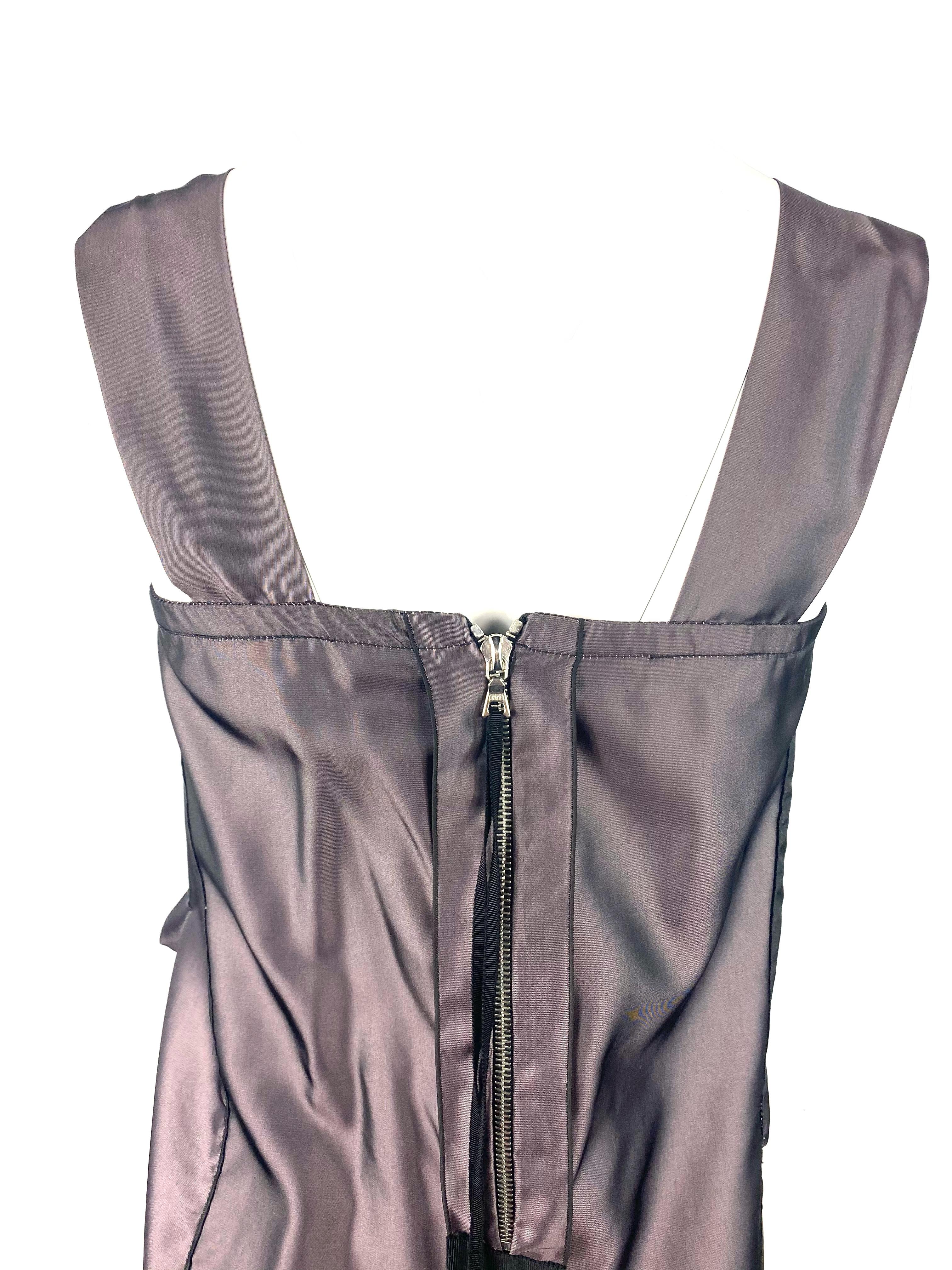 Black Marc Jacobs Silk Mini Coctail Dress, Size 2 For Sale