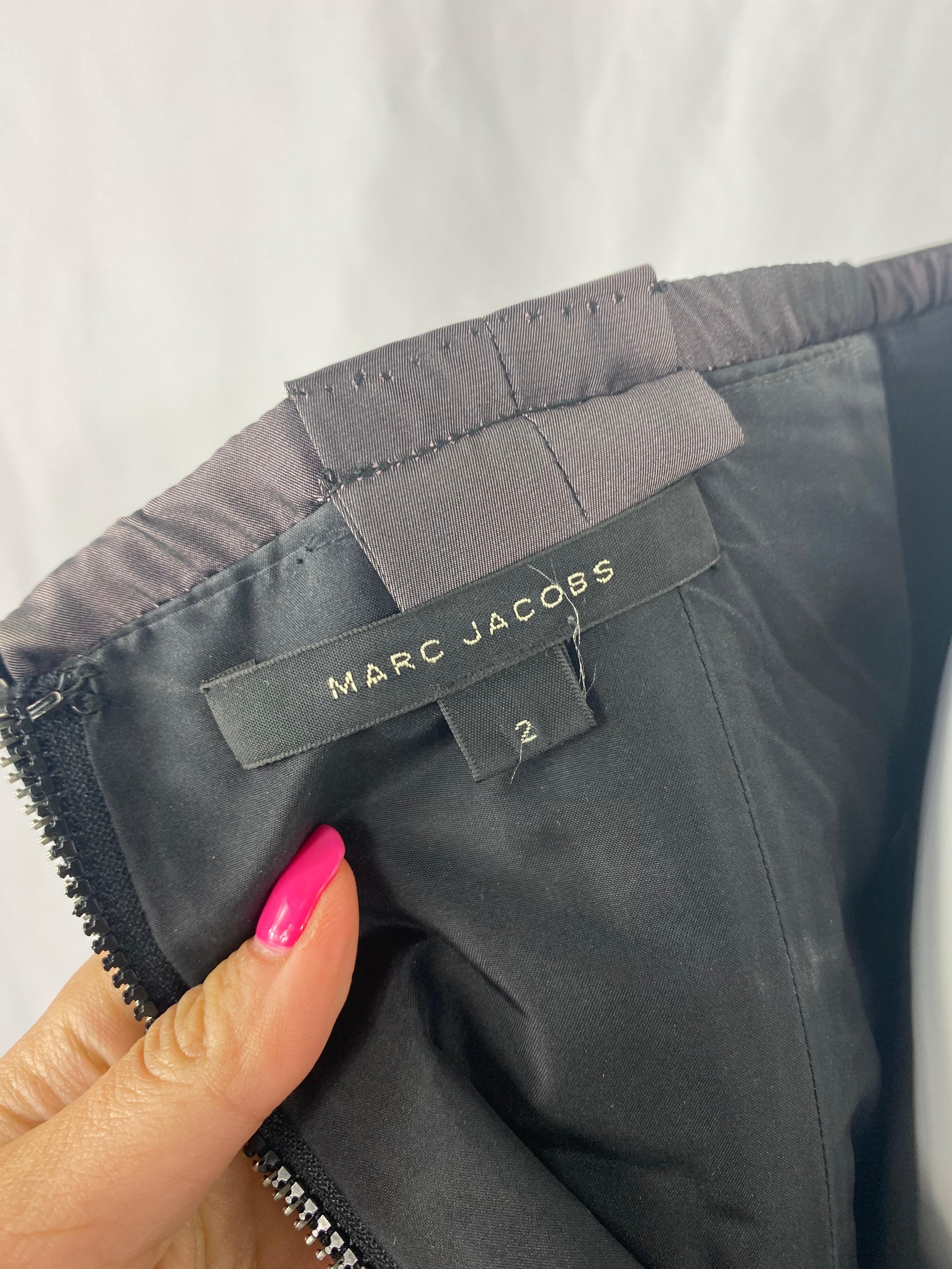 Marc Jacobs Silk Mini Coctail Dress, Size 2 For Sale 2