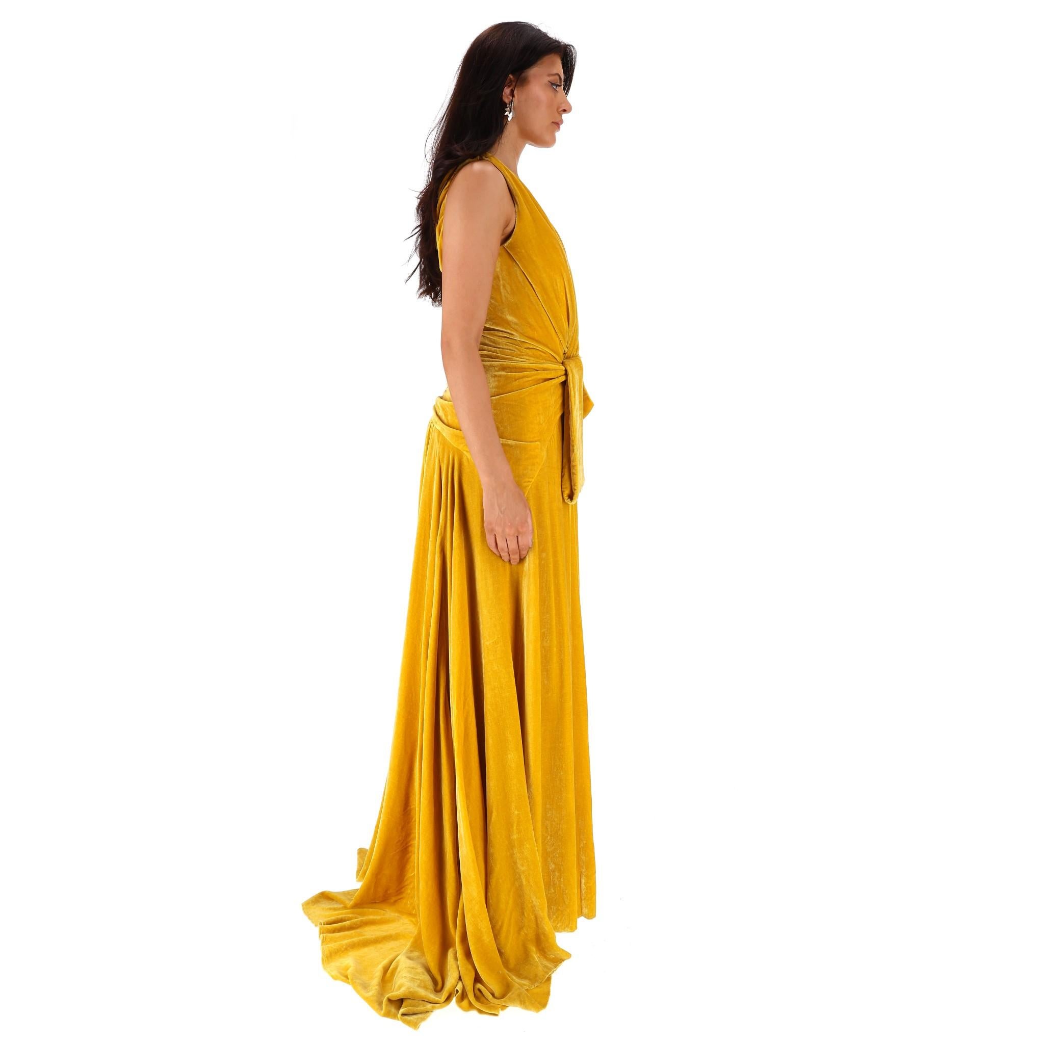Orange Marc Jacobs Silk Velvet Gown