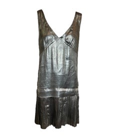 Marc Jacobs Silver Lamé Inspired Dress, 1920s