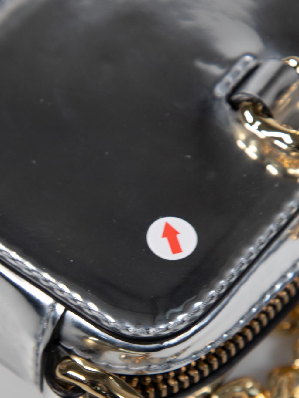 Marc Jacobs Silver Patent The Snapshot Mini Bag 4