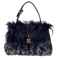 Marc Jacobs Silver Sequined Small Gilda Flap Bag Handbag