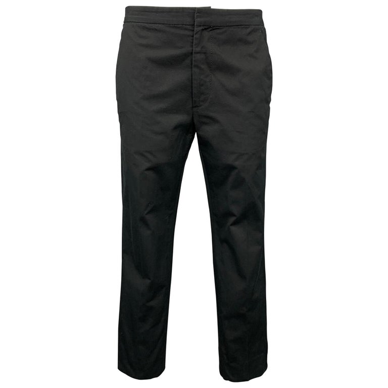 MARC JACOBS Size 0 Black Cotton Chino Casual Pants For Sale at 1stDibs