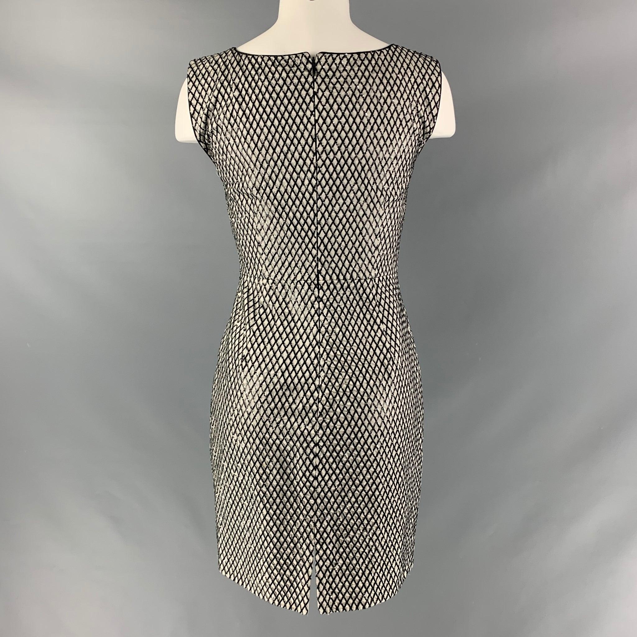Men's MARC JACOBS Size 0 Silver Grey Silk Sequined Shift Dress For Sale