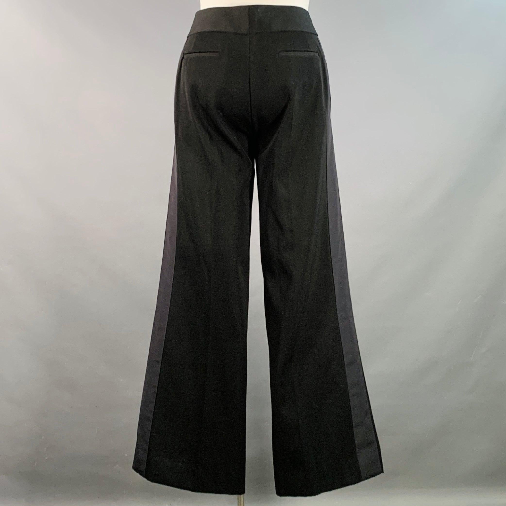 MARC JACOBS Größe 10 Schwarz Wolle Weites Bein Kleid Hose im Zustand „Gut“ im Angebot in San Francisco, CA