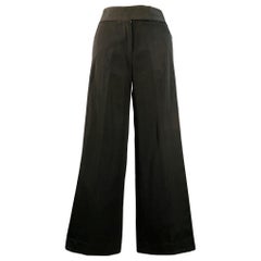 MARC JACOBS Pantaloni a gamba larga in lana nera taglia 10