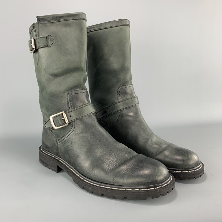 distressed biker boots womens