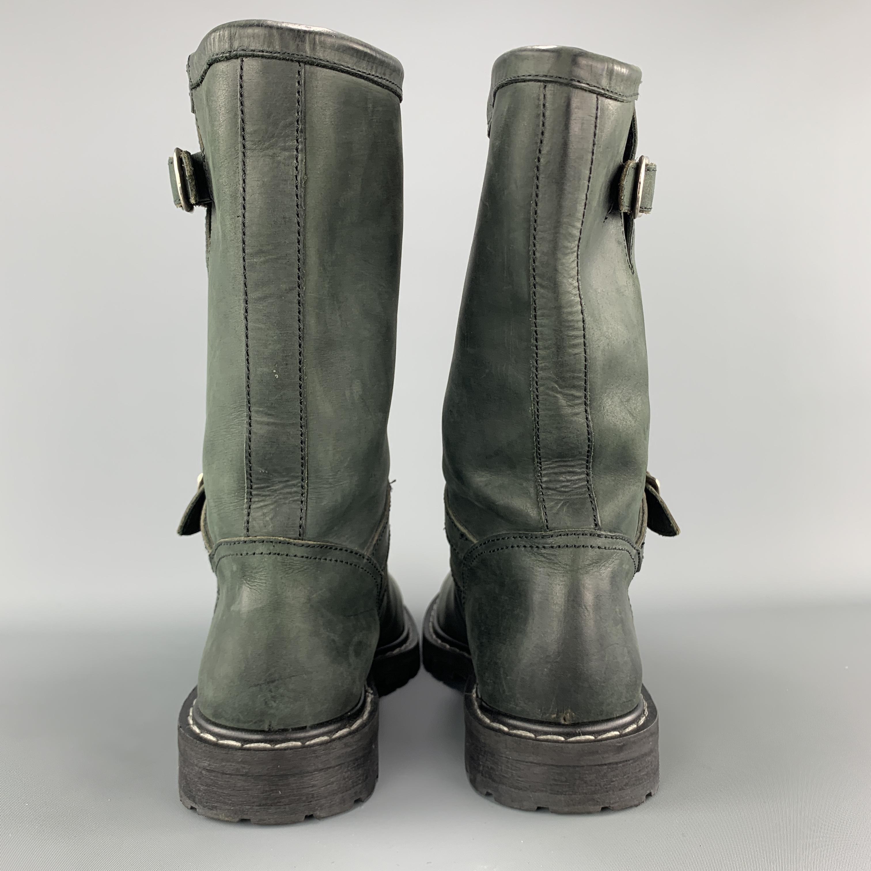 pull on biker boots