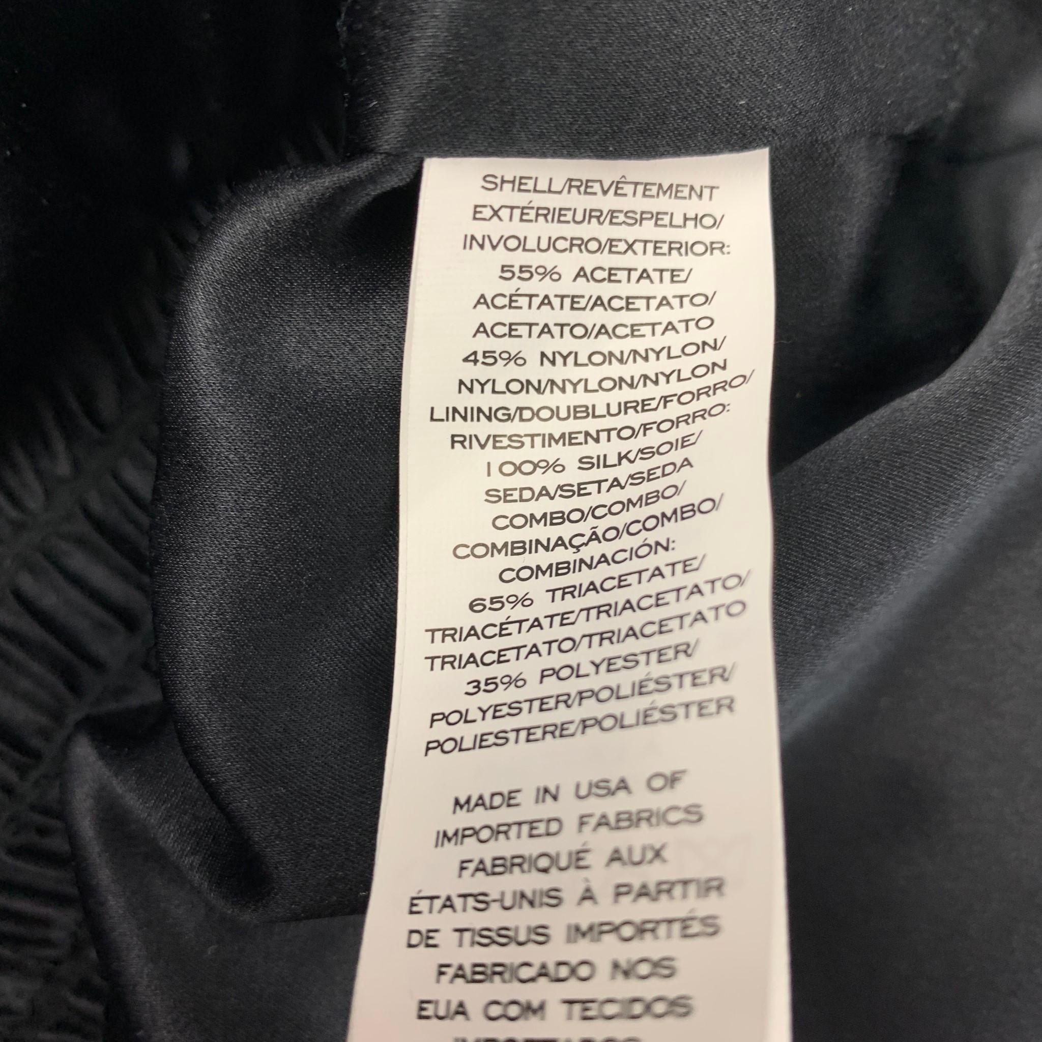 Women's MARC JACOBS Size 2 Black Acetate Blend Rhinestone Embellishment Jacket