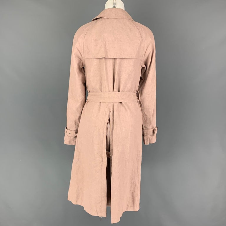 MARC JACOBS Size XS Pink Taupe Wool Graphic Short Sleeve Coat main image 1