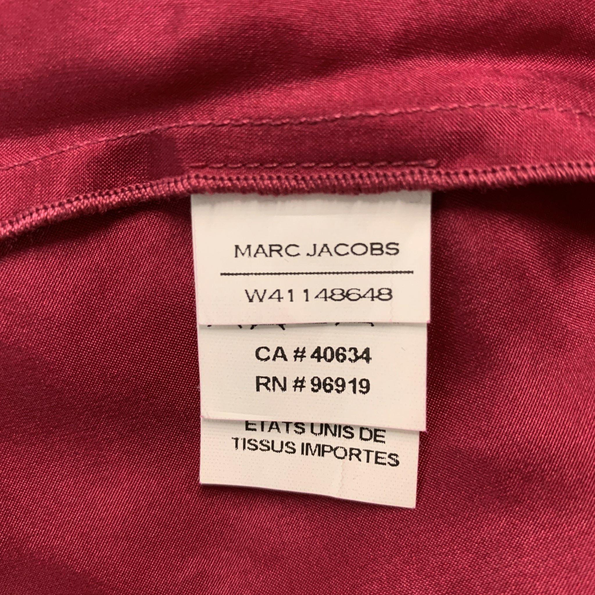 MARC JACOBS Size 2 Raspberry Cotton Eyelet Sleeveless Dress Top 2
