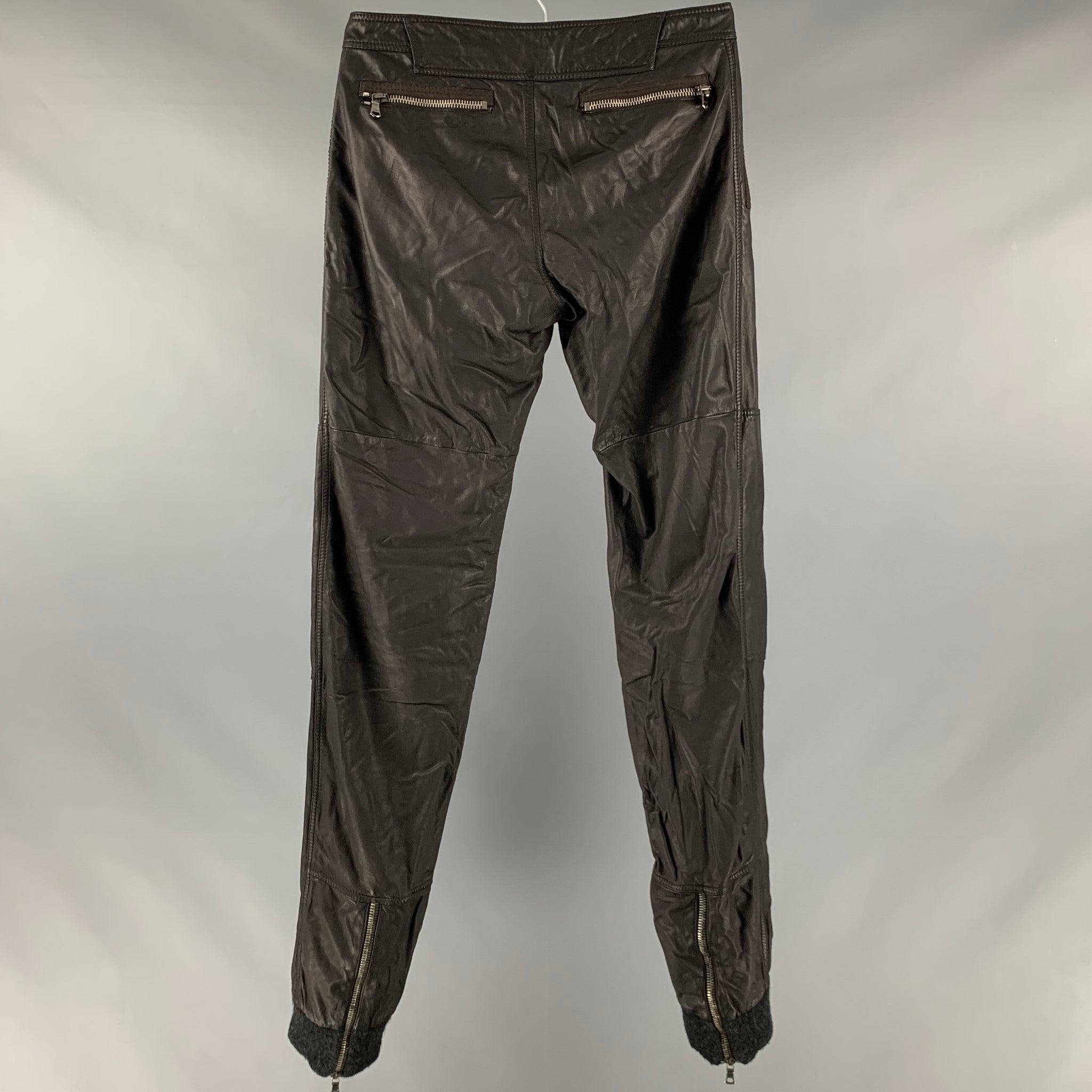 MARC JACOBS Size 30 Black Drawstring Casual Pants In Good Condition In San Francisco, CA