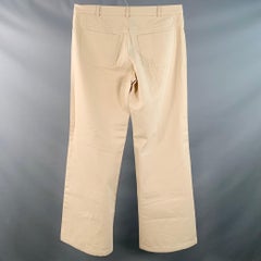 MARC JACOBS Größe 34 Creme Baumwolle Twill Gerade Zip Fly Casual Hose