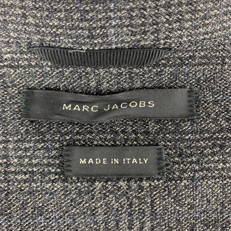 MARC JACOBS Size 36 Gray Glenplaid Yack Zip Trucker Jacket For Sale at ...
