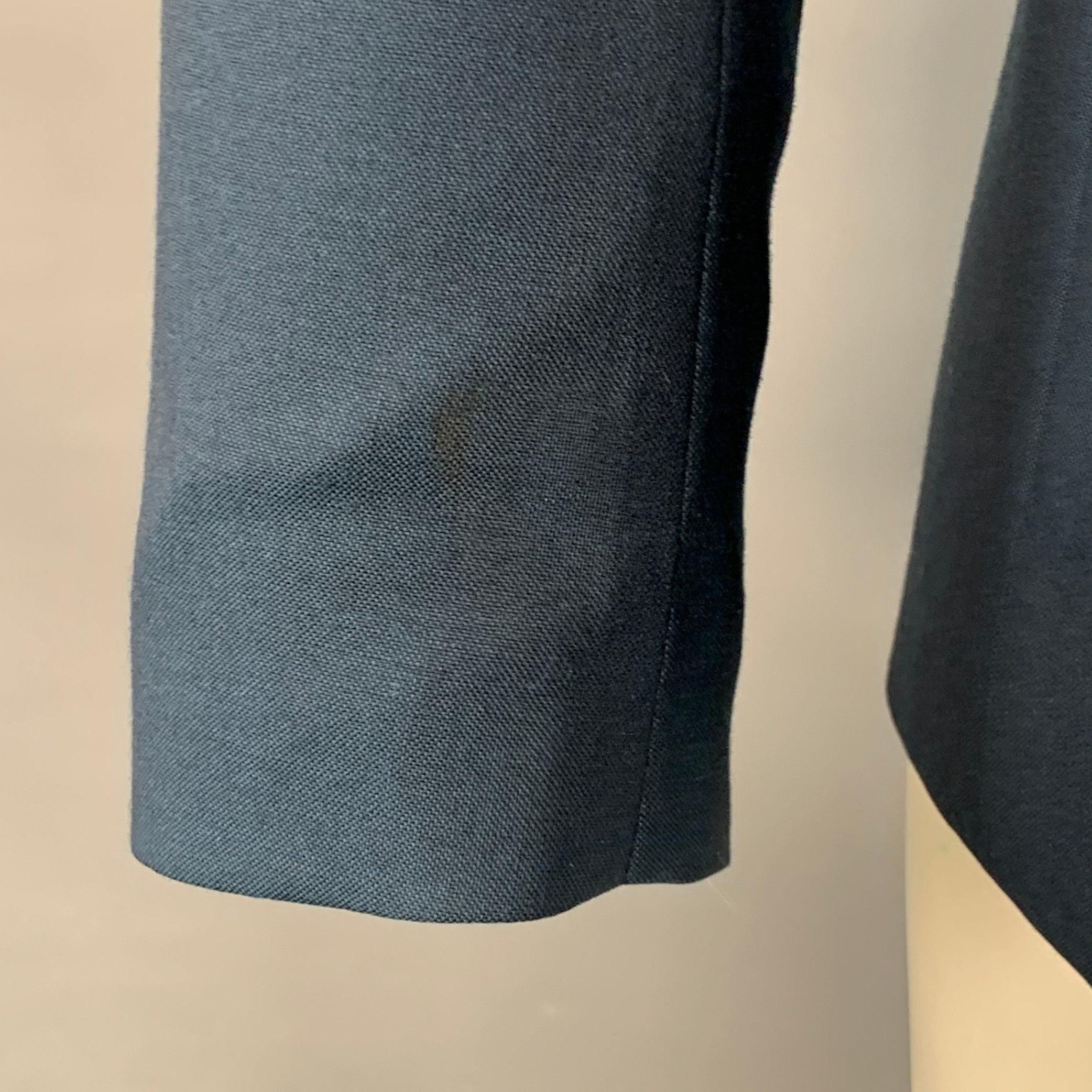 MARC JACOBS Taille 38 Manteau de sport en laine marine à revers échancré Pour hommes en vente