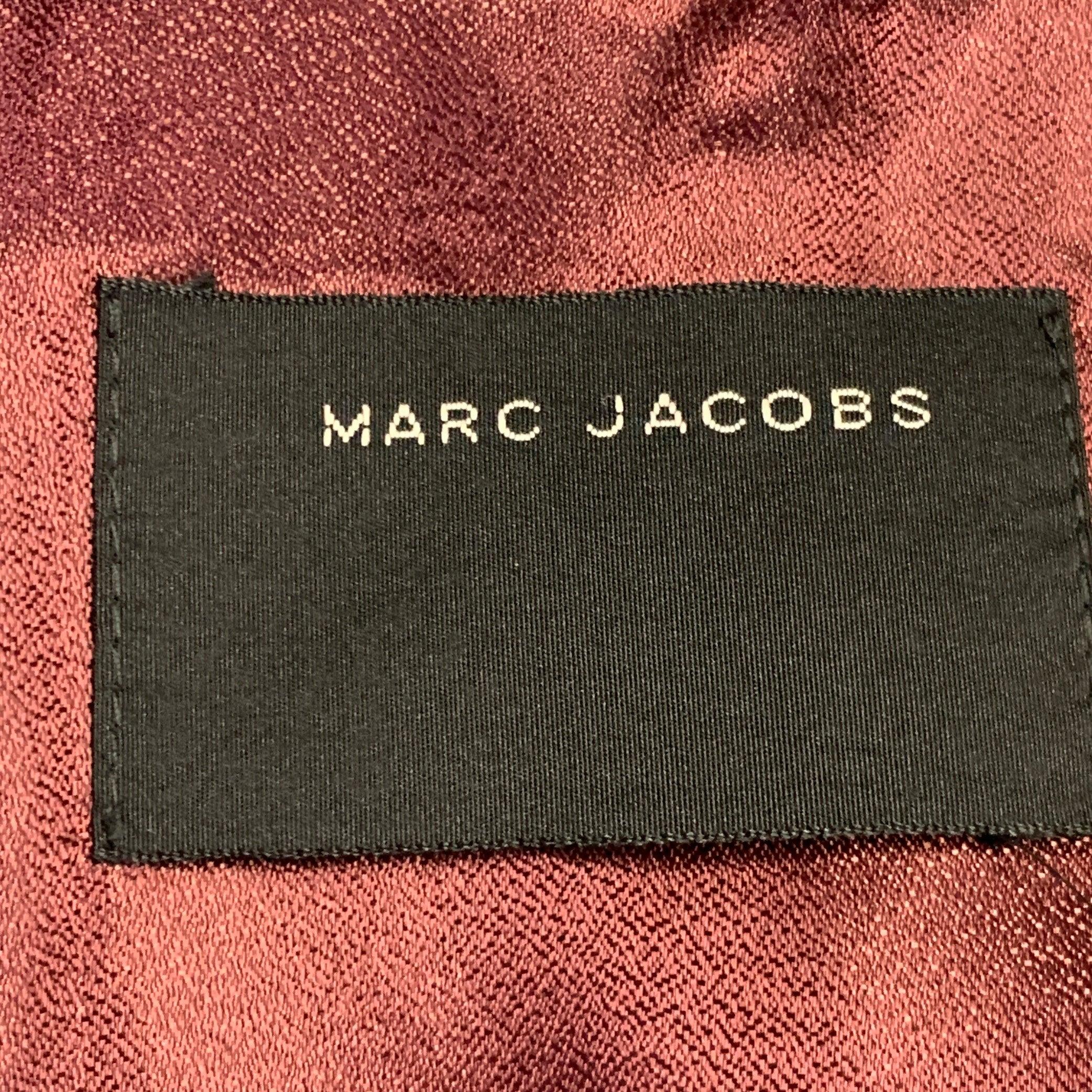 MARC JACOBS Taille 38 Manteau de sport en laine marine à revers échancré en vente 1