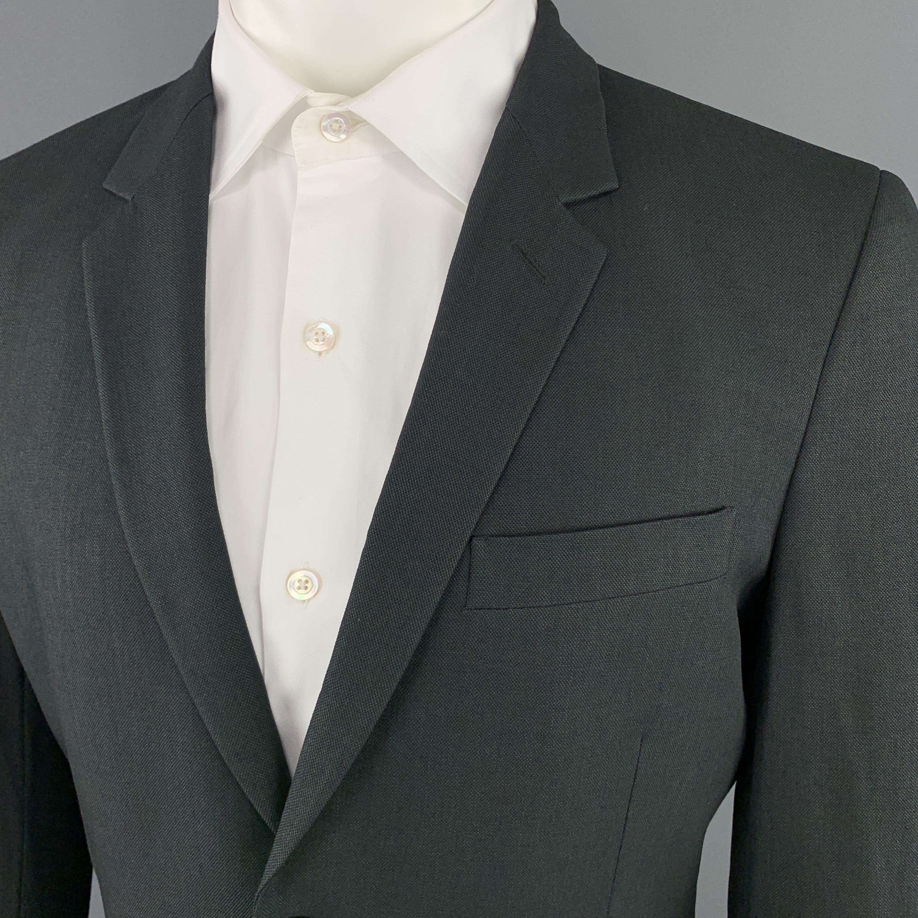 peak lapel woven suit