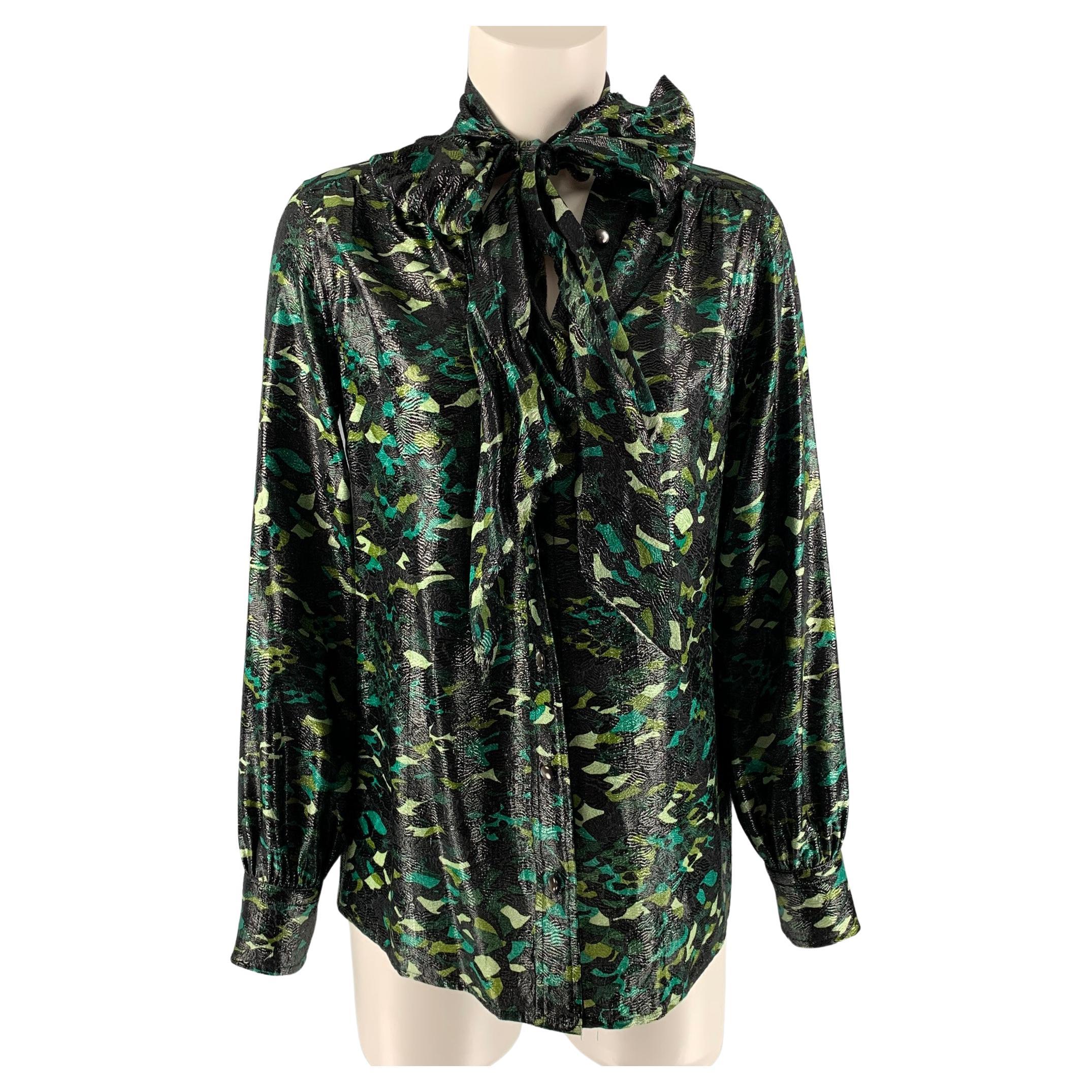 MARC JACOBS Fall-Winter 2019 Size 6 Black Mesh Bow Blouse main image 1
