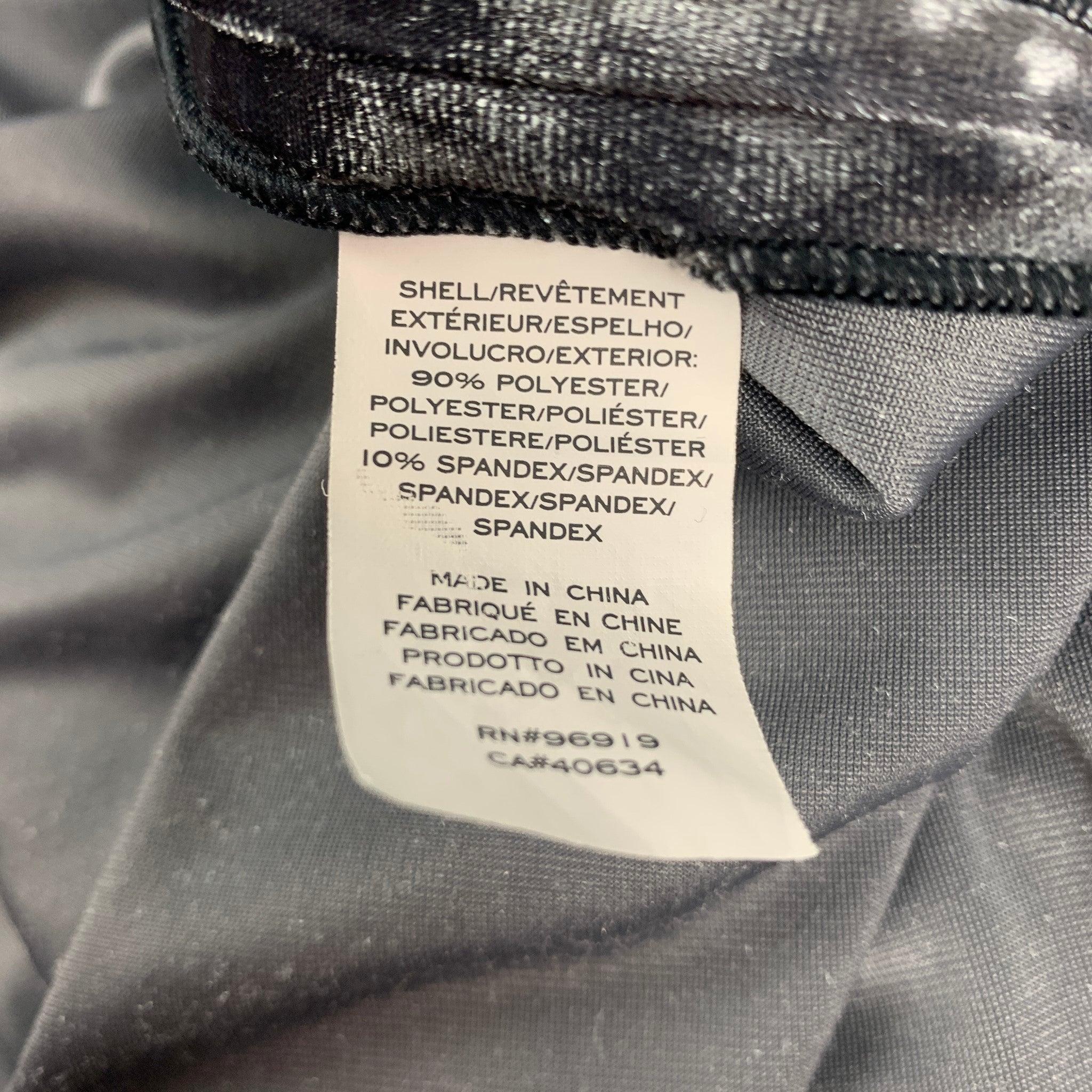 MARC JACOBS Size 4 Dark Gray Metallic Polyester Mini Dress For Sale 1