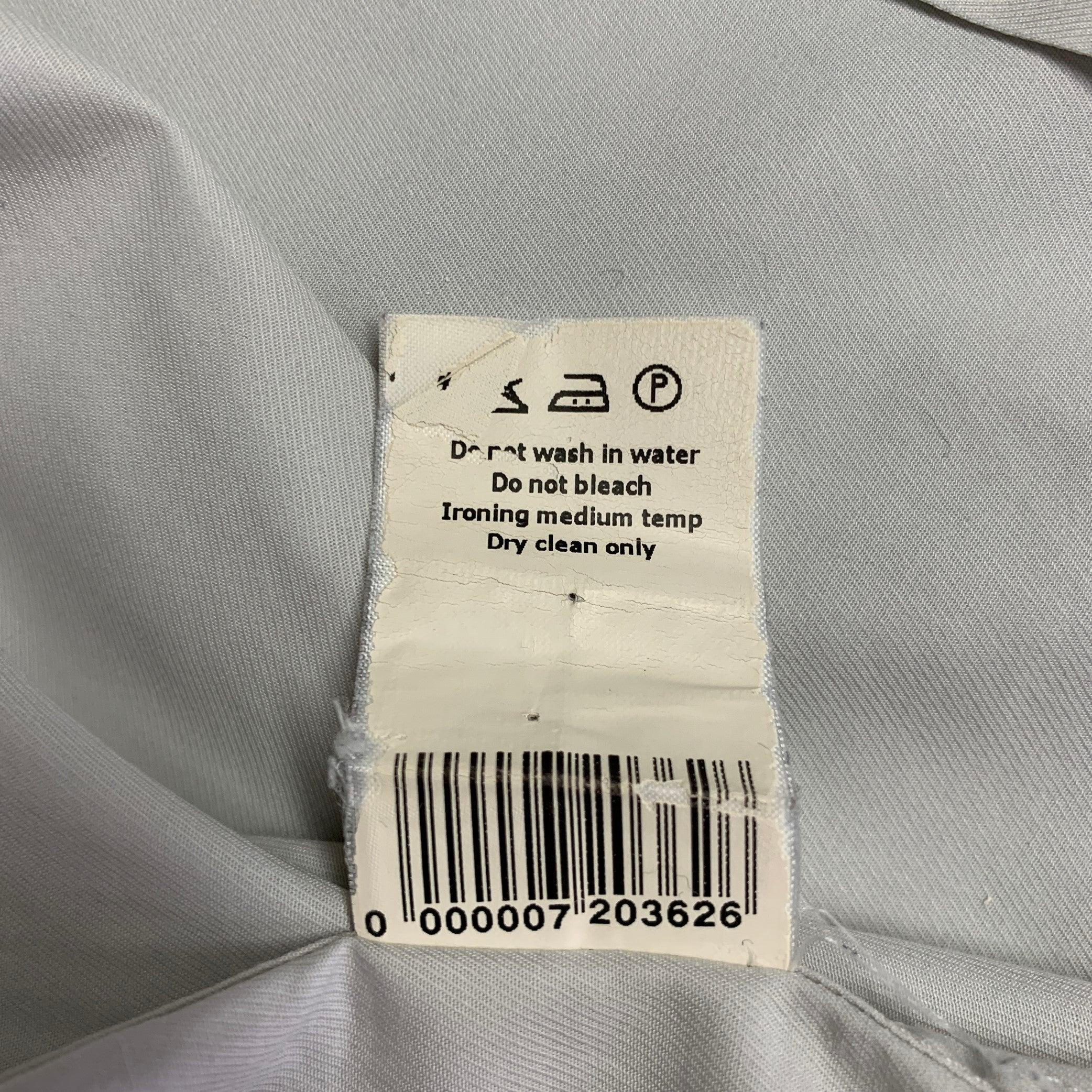 MARC JACOBS Size 44 Grey Light Blue Cotton Short Sleeve Shirt 2