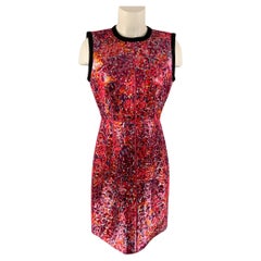 MARC JACOBS Size 6 Multi-Color Acetate Blend Jacquard Shift Dress