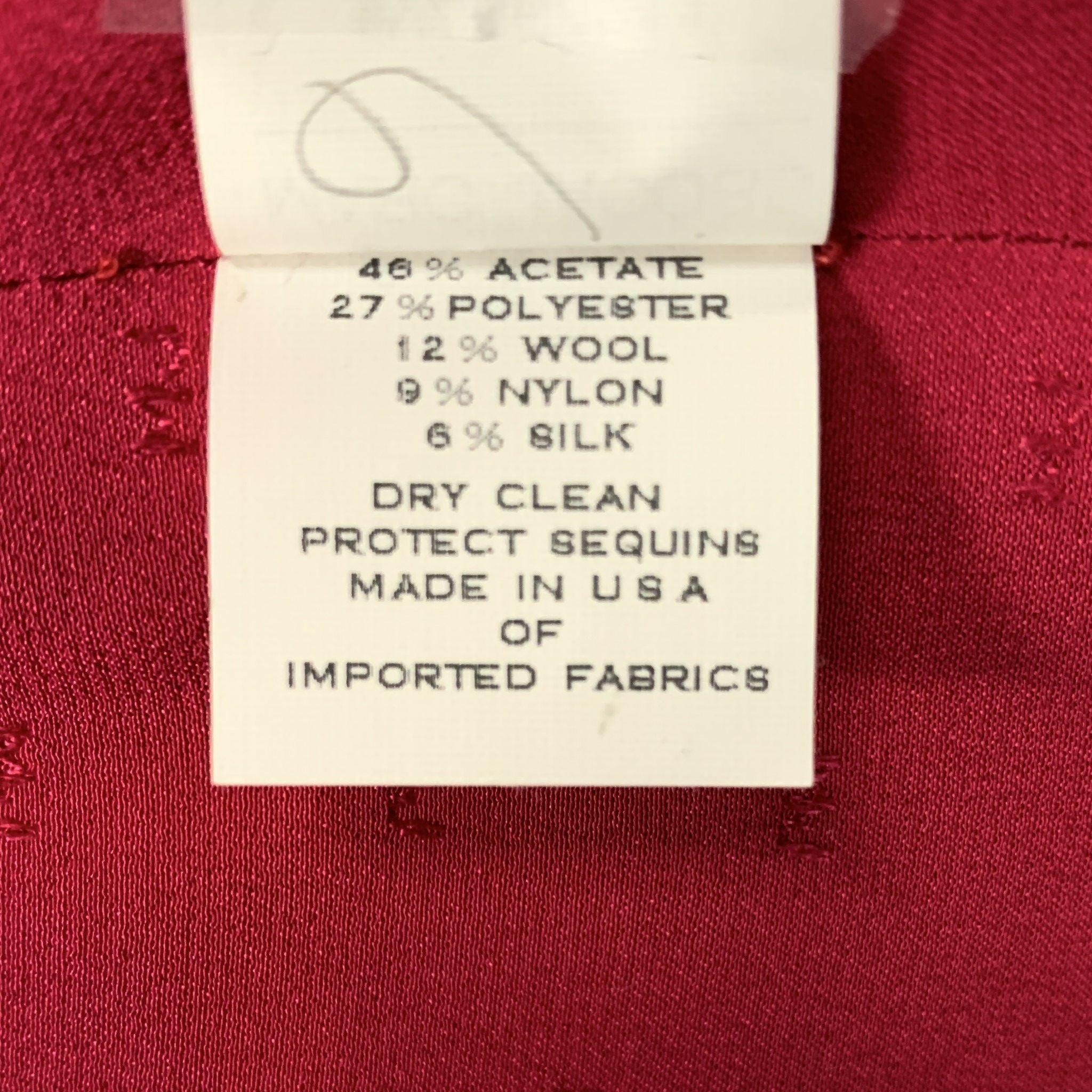 MARC JACOBS Blazer floreale lampone e argento taglia 6 in vendita 1