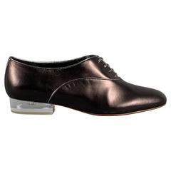 MARC JACOBS Size 8 Black Leather Lace Up Shoes
