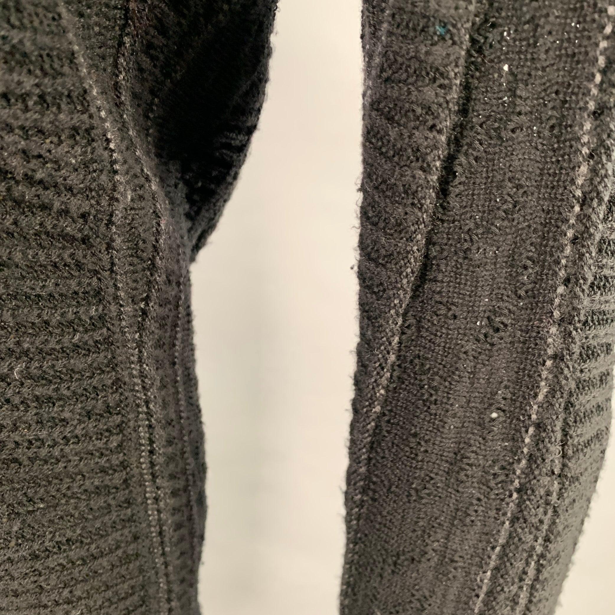 MARC JACOBS Size M Black Knit Wool Cotton Button Up Cardigan (cardigan à boutons en laine et coton) Pour hommes en vente