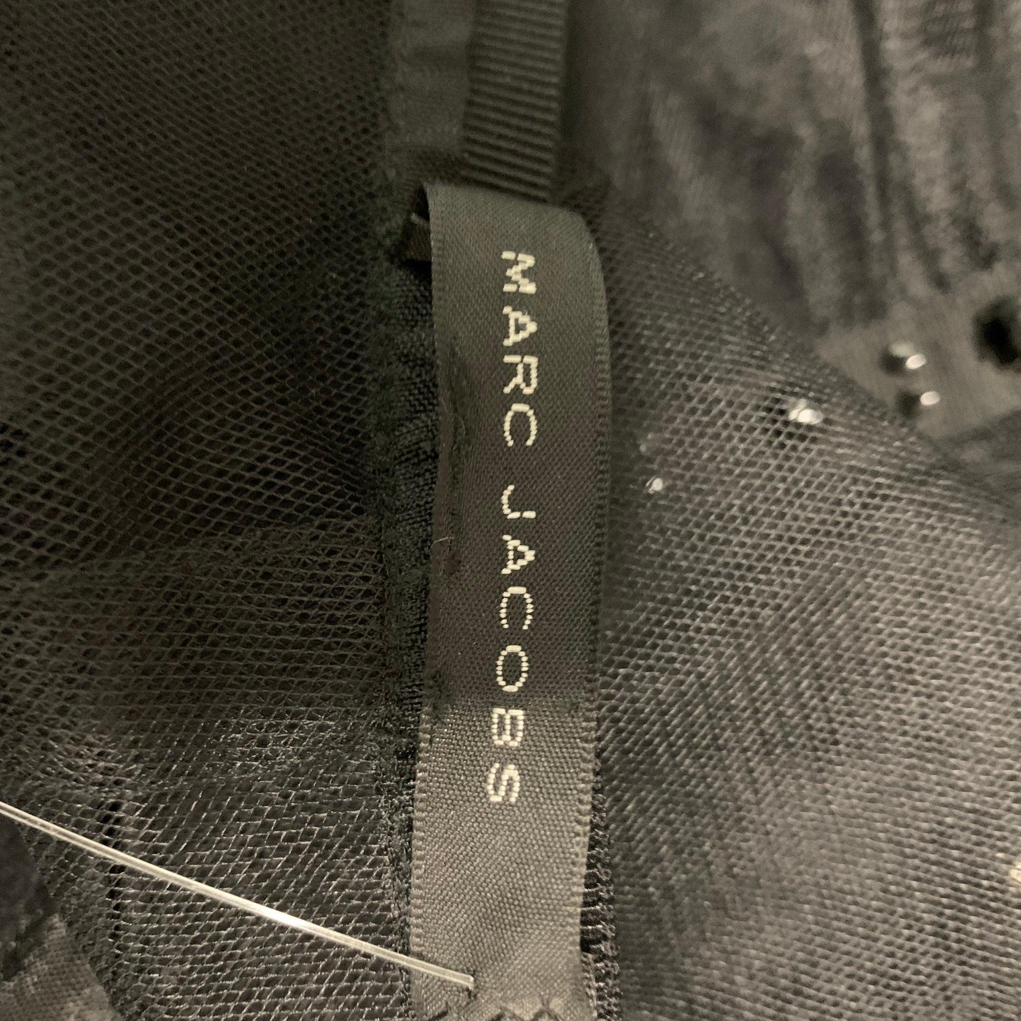 MARC JACOBS Size M Black Tulle See Through Maxi Skirt In Good Condition For Sale In San Francisco, CA