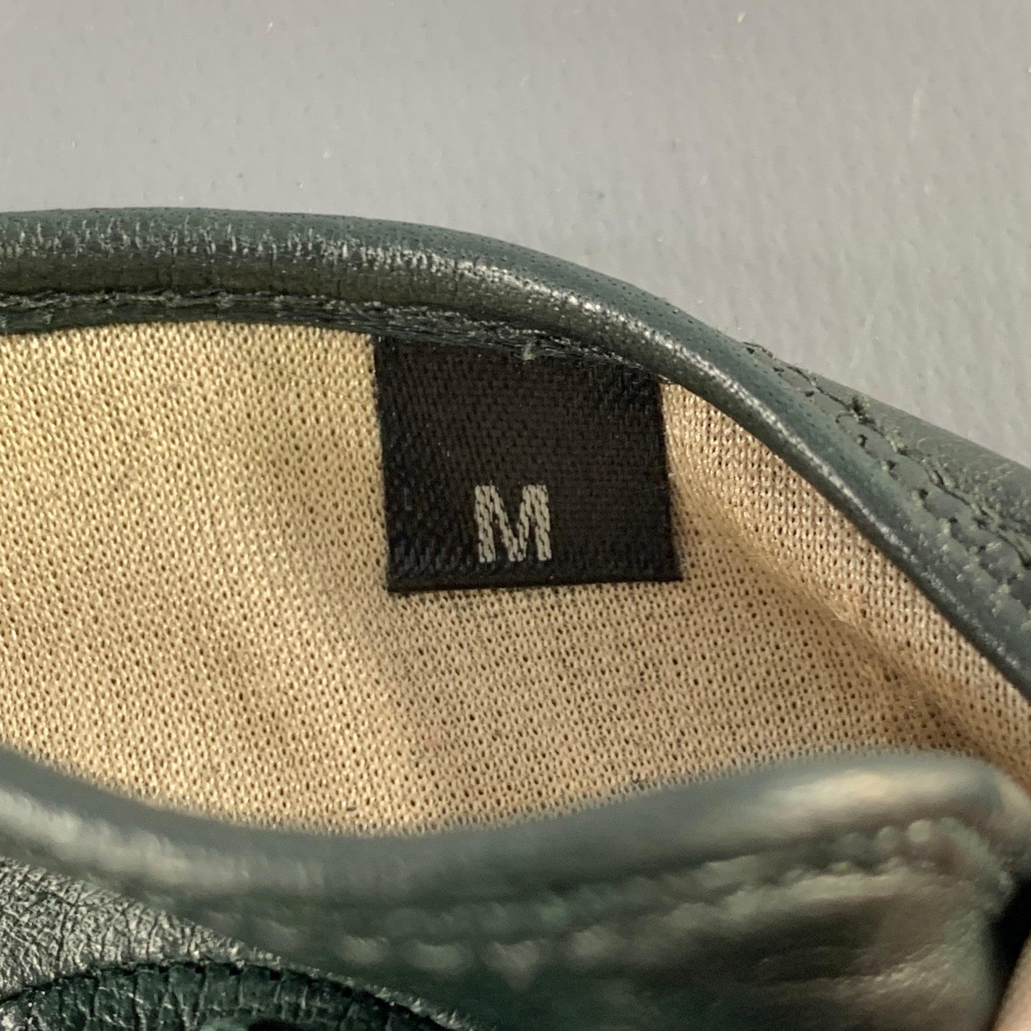 Uomo Guanti in pelle verde foresta MARC JACOBS taglia M