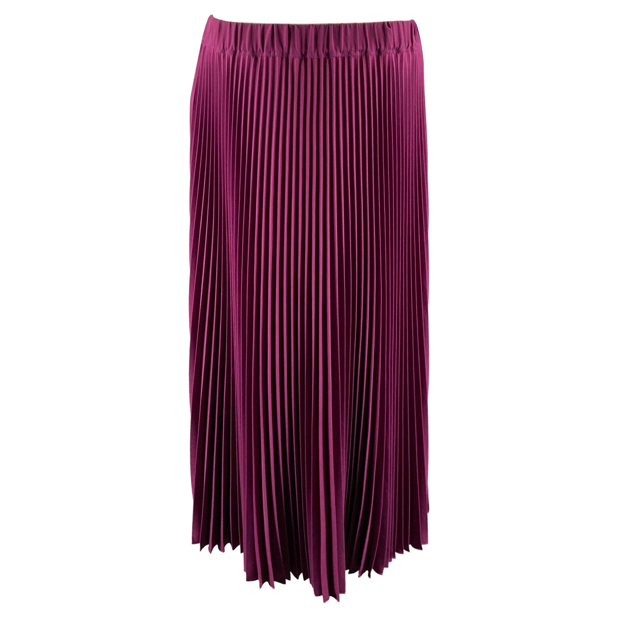 MARC JACOBS Falda plisada de poliéster morado talla M en venta