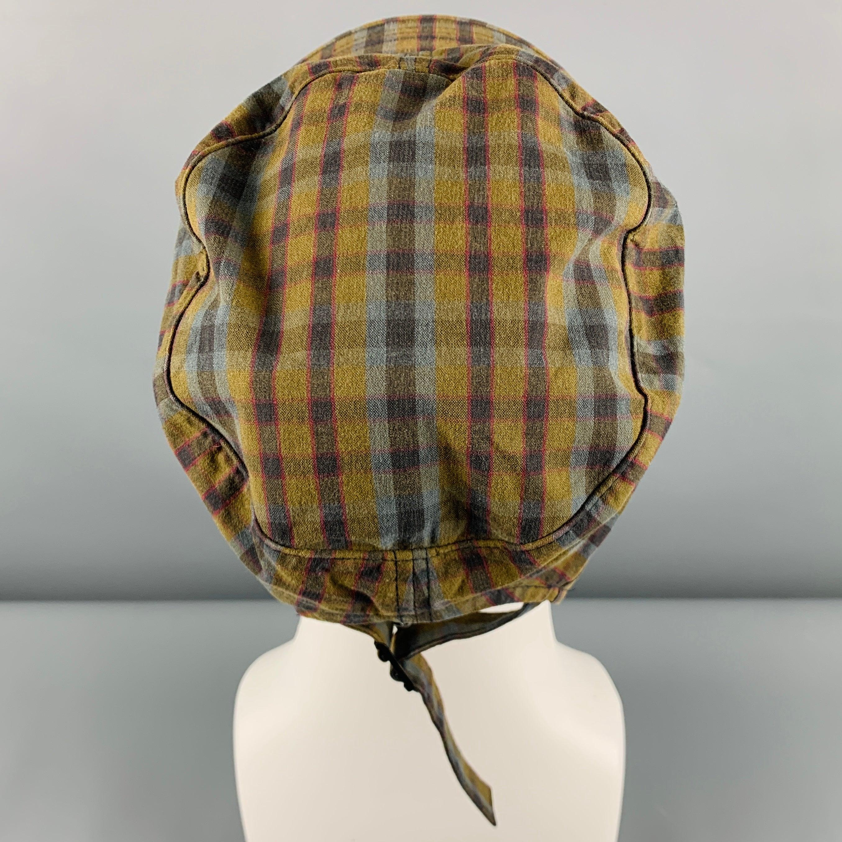 MARC JACOBS - Chapeau en coton à carreaux gris et vert, taille unique Pour hommes en vente