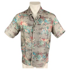 MARC JACOBS Size S Multi-Color Print Silk Camp Short Sleeve Shirt