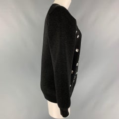 MARC JACOBS Größe XS Schwarzer Pullover mit Crew-Neck aus Wollmischung mit Applikationen