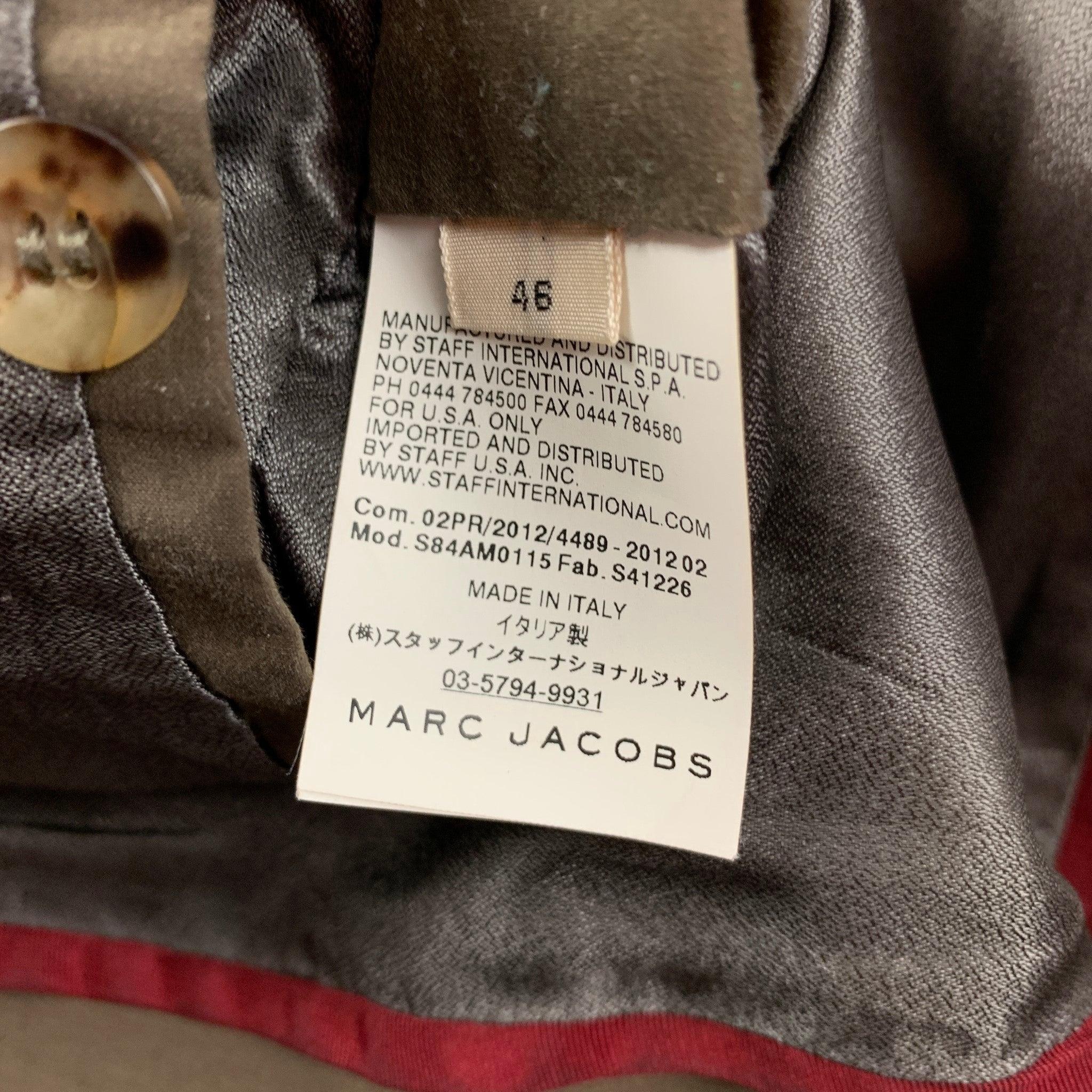Men's MARC JACOBS Size XS Olive Cotton Hooded Jacket For Sale
