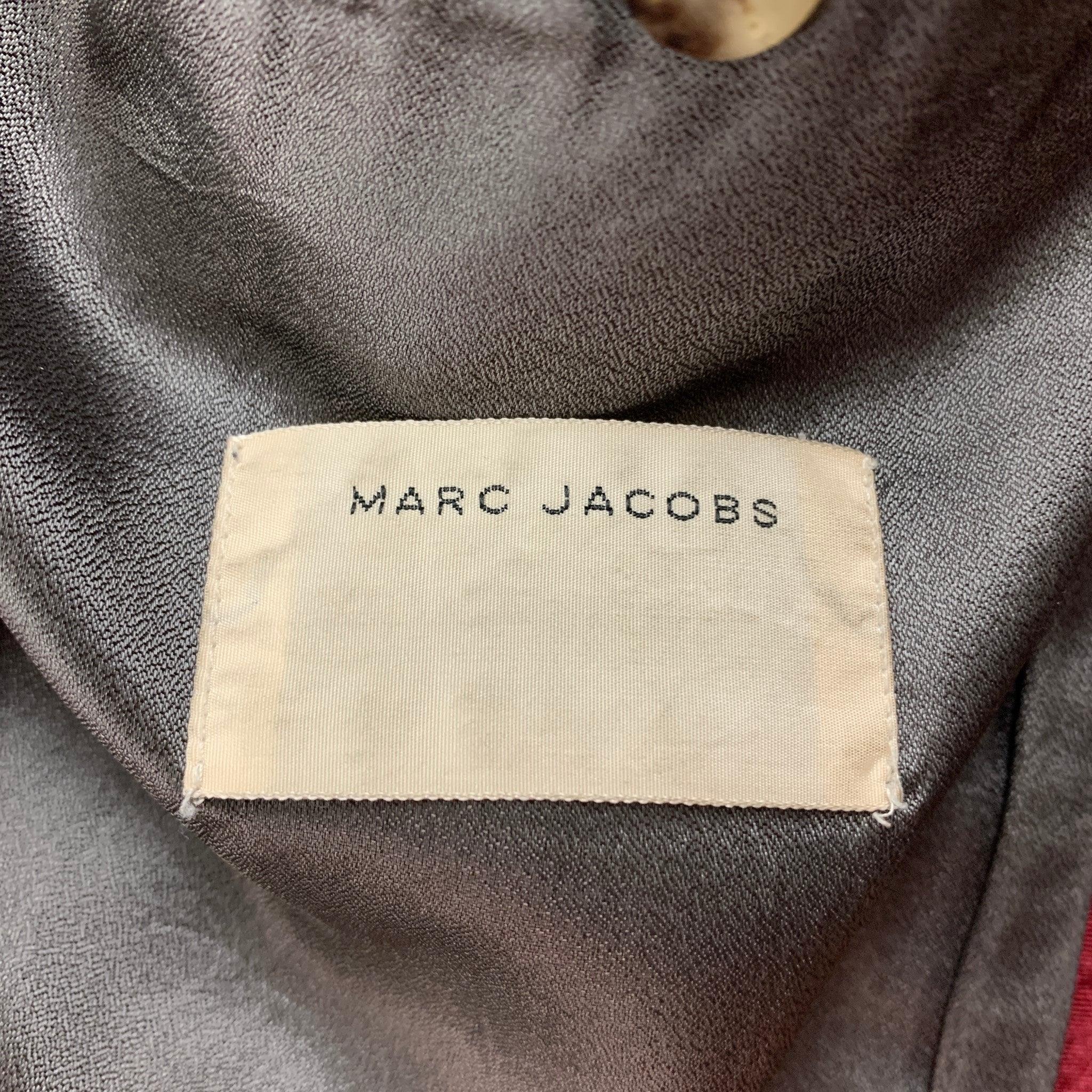 MARC JACOBS Size XS Olive Cotton Hooded Jacket For Sale 2