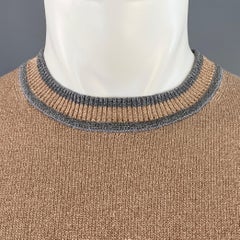 MARC JACOBS Size XS Rose Grey Metallic Viscose Blend Crew Neck Pullover