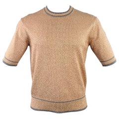 MARC JACOBS Taille XS Rose Grey Metallic Viscose Blend Crew Neck Pullover (pull à col roulé) MARC JACOBS Taille XS Rose Grey Metallic Viscose Blend Crew Neck Pullover (pull à col roulé)