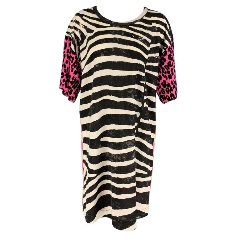 princess polly baby blue dress MARC JACOBS Size XS White Black Pink Jersey Animal Print T-Shirt Dress For  Sale at 1stDibs