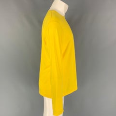 MARC JACOBS Stinky Rat Size L Yellow Cotton Long Sleeve T-shirt